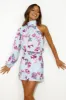 Party Edit Satin Mini Dress Blue sold by Hello Molly