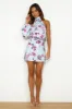 Party Edit Satin Mini Dress Blue sold by Hello Molly