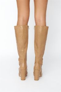 BILLINI Gibson Boots Coffee Croc sold by Hello Molly