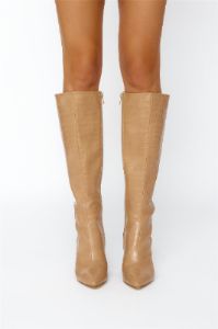 BILLINI Gibson Boots Coffee Croc sold by Hello Molly