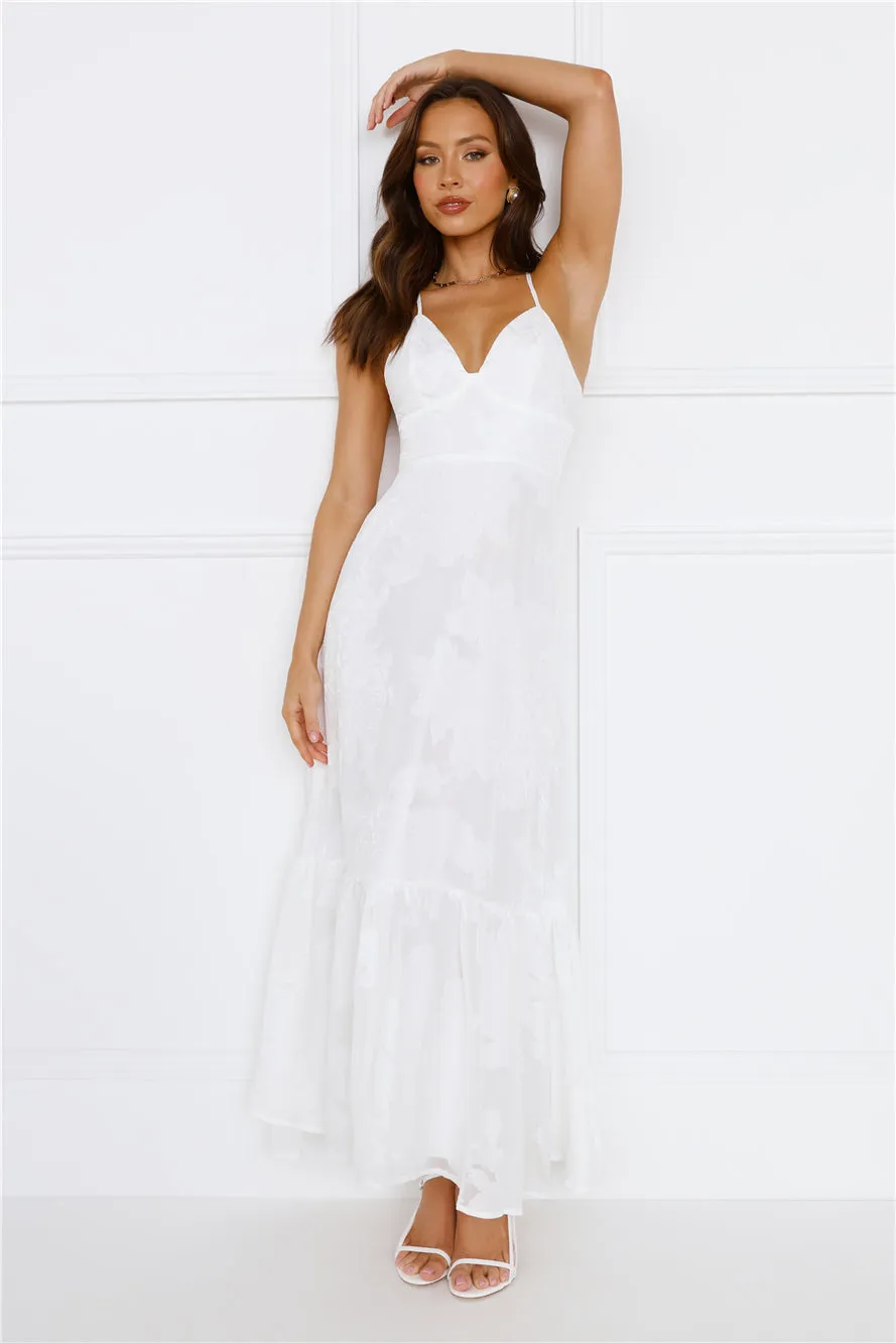 Isla Maxi Dress White sold by Hello Molly