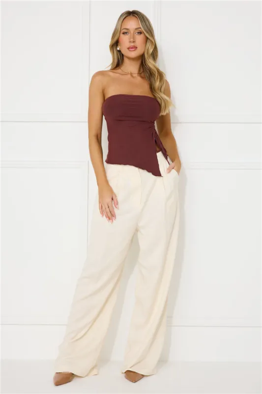 La Quinta Pant Ivory sold by Hello Molly