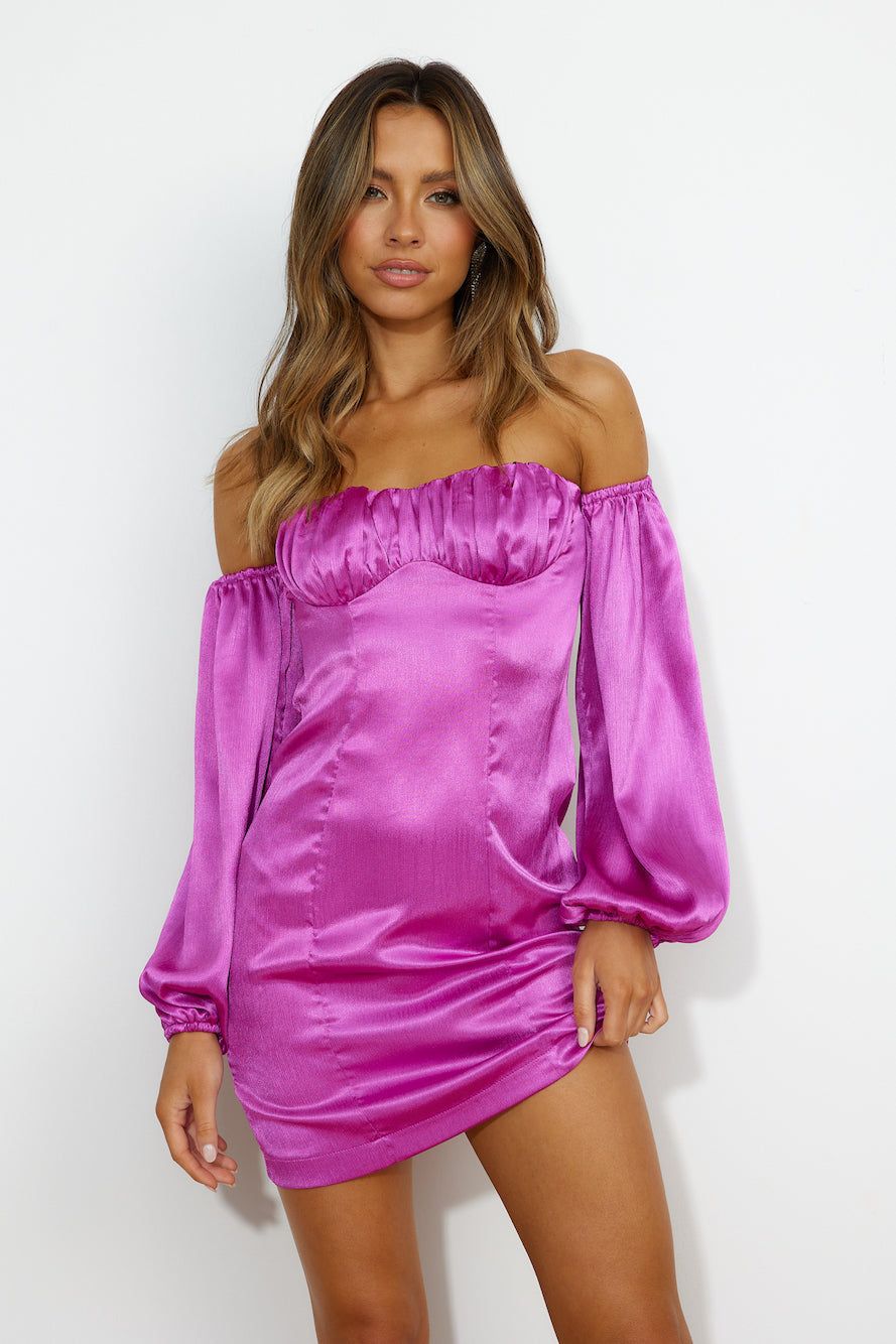Luxe Look Mini Dress PURPLE sold by Hello Molly product image thumbnail 5