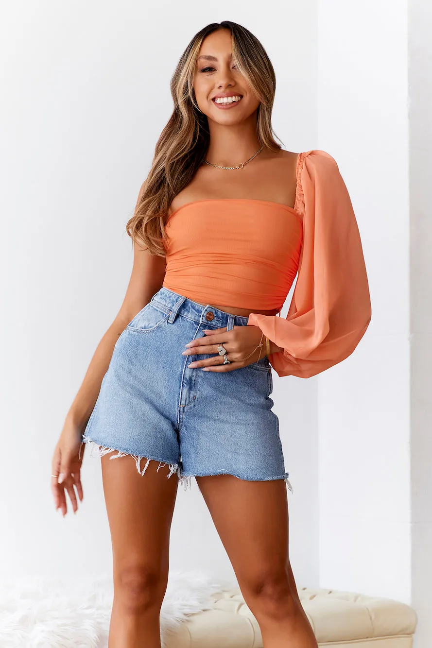 HELLO MOLLY Only Good Times Crop Coral sold by Hello Molly product image thumbnail 4