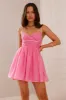 Warm Summer Breeze Mini Dress Pink sold by Hello Molly