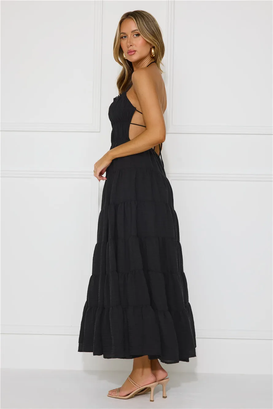 Beauty Retreat Halter Maxi Dress Black sold by Hello Molly product image thumbnail 5