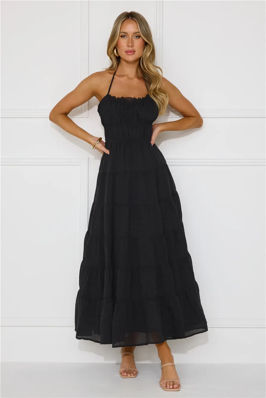 Beauty Retreat Halter Maxi Dress Black sold by Hello Molly product image thumbnail 2