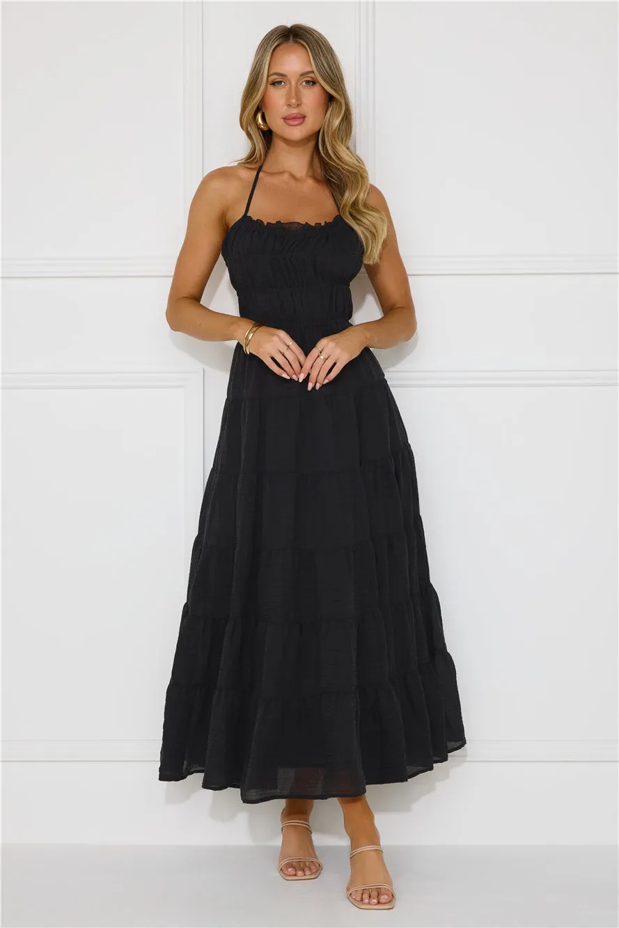 Beauty Retreat Halter Maxi Dress Black sold by Hello Molly product image thumbnail 3