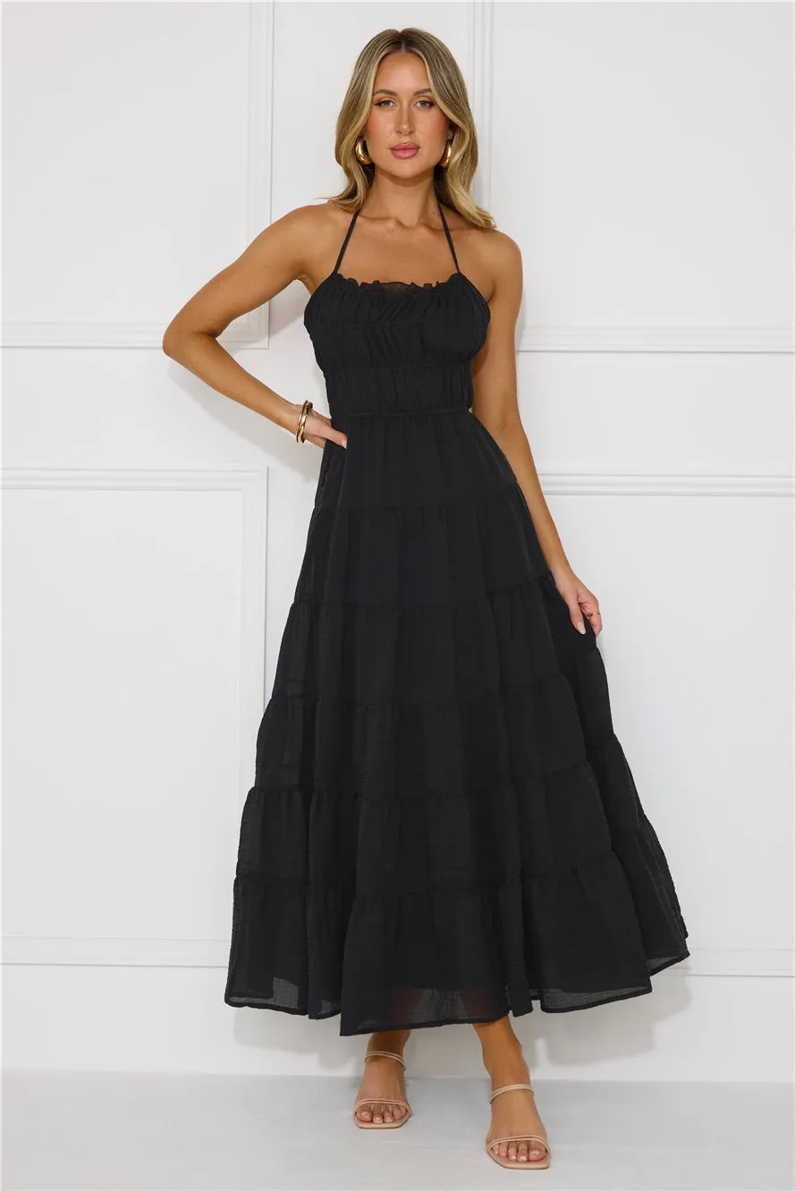 Beauty Retreat Halter Maxi Dress Black sold by Hello Molly product image thumbnail 4
