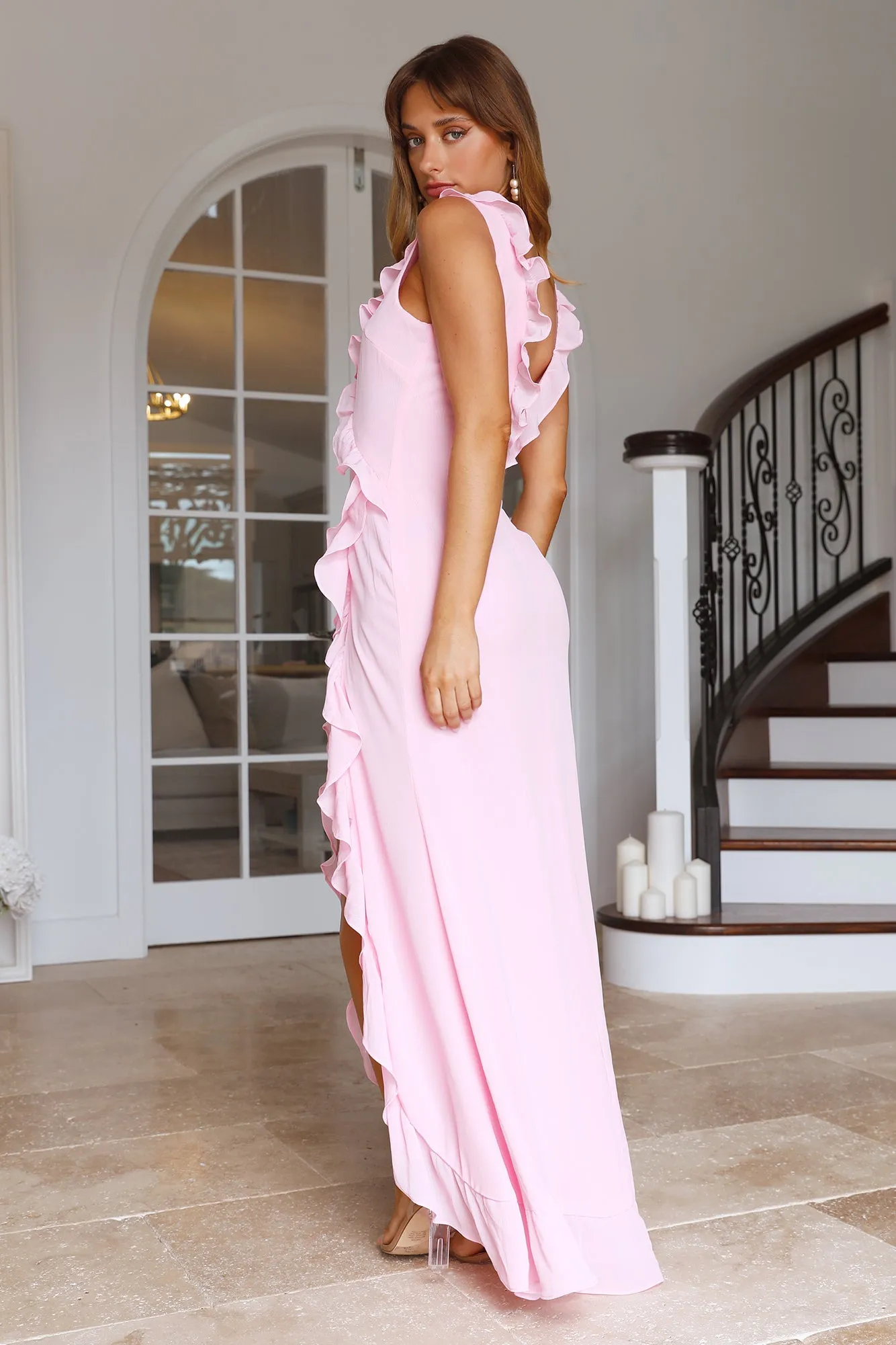RUNAWAY Suzannah Maxi Dress Pink sold by Hello Molly product image thumbnail 4
