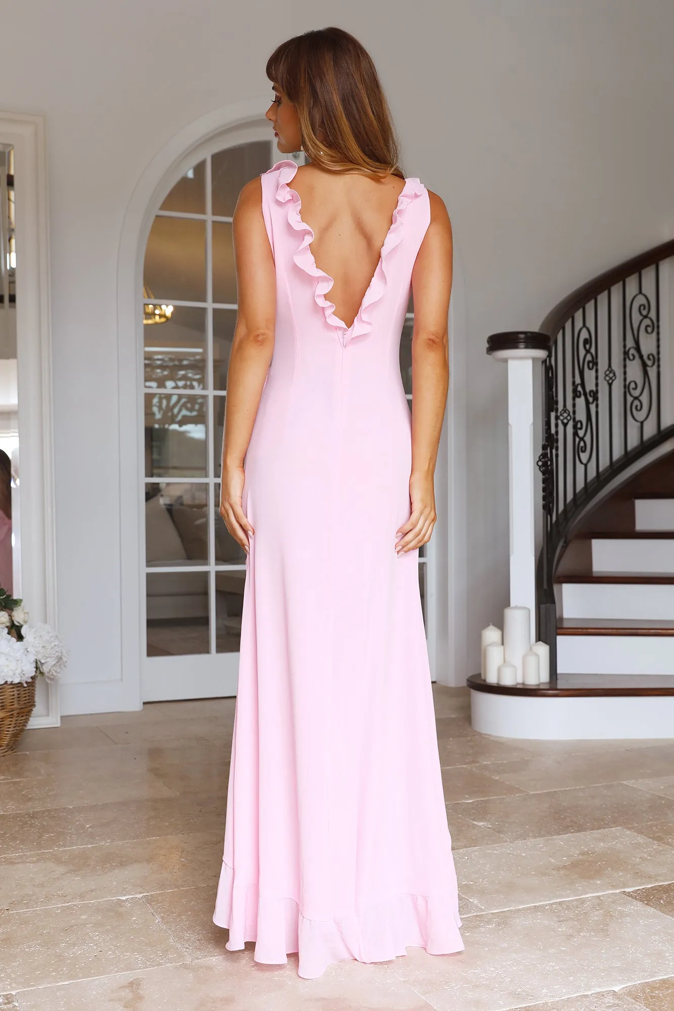 RUNAWAY Suzannah Maxi Dress Pink sold by Hello Molly product image thumbnail 5