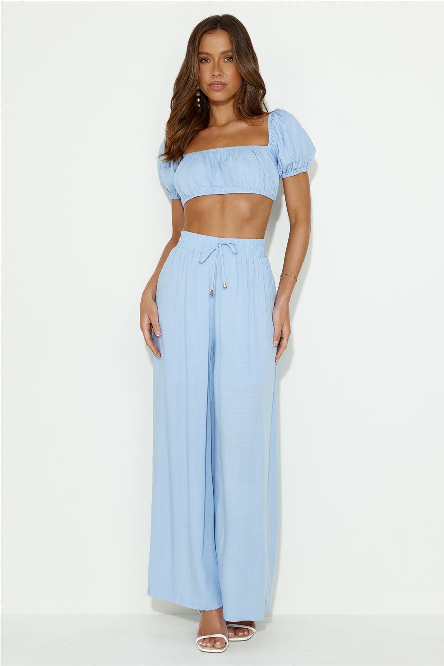 Totally Chill Crop Top Blue sold by Hello Molly product image thumbnail 4