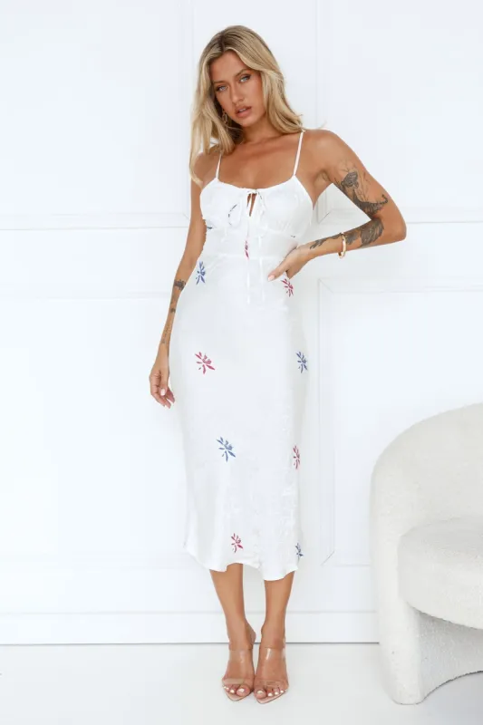 SNDYS Rosa Midi Dress White sold by Hello Molly