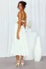Freshly Brewed Midi Dress White sold by Hello Molly