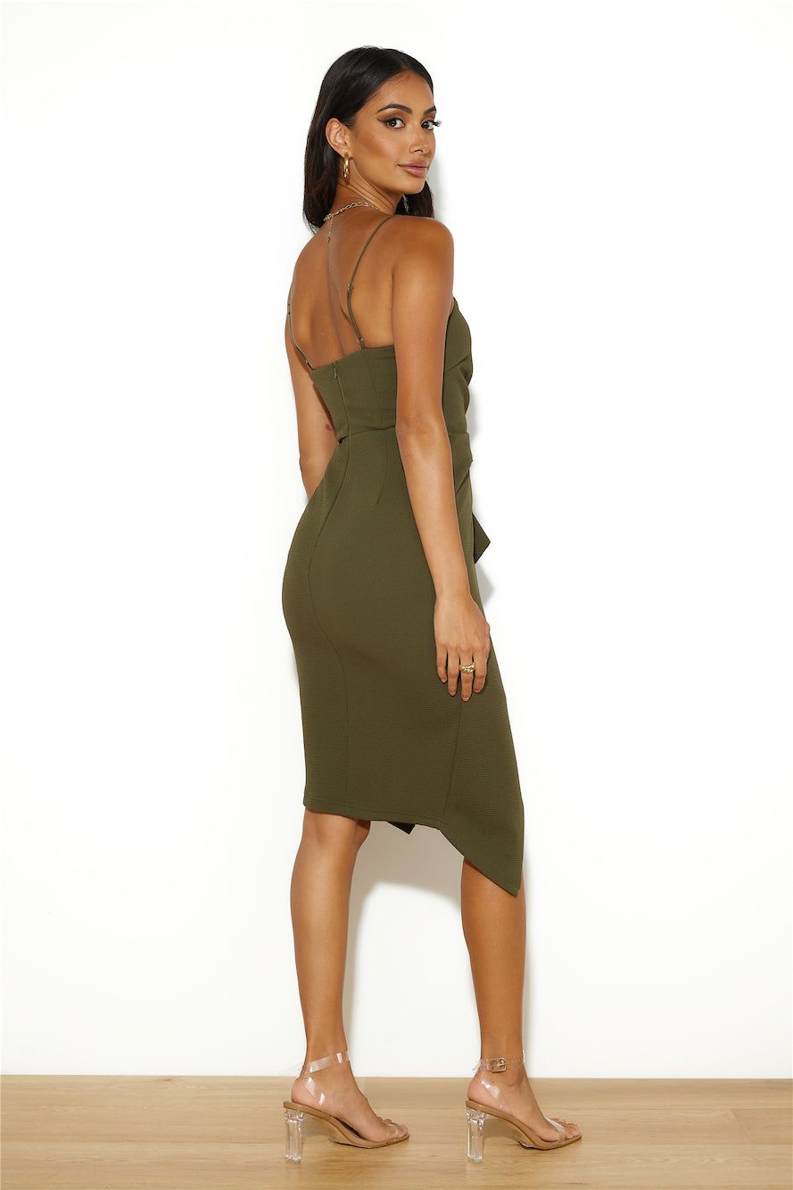 Late Date Midi Dress Green sold by Hello Molly product image thumbnail 4