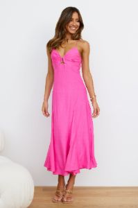Unspoken Desire Maxi Dress Pink sold by Hello Molly