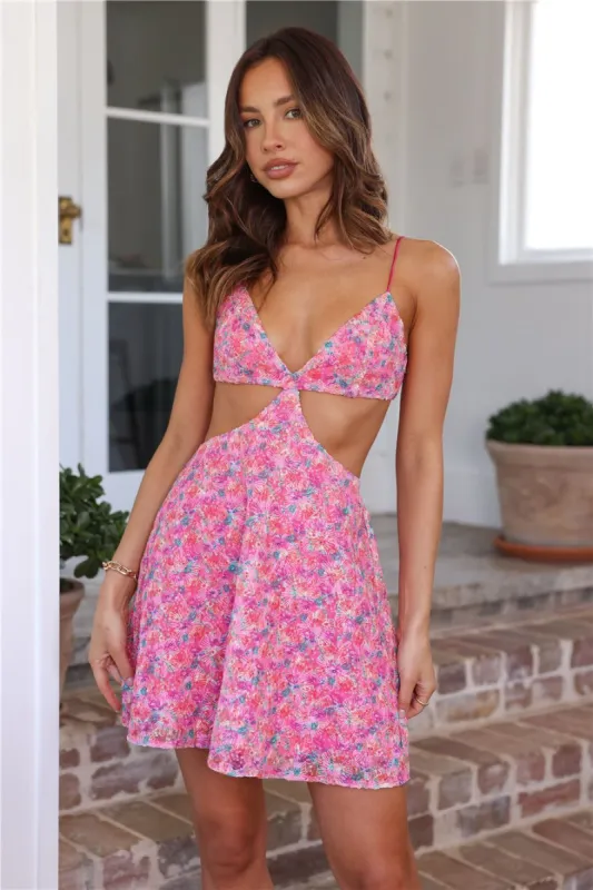 HELLO MOLLY Blossom Era Mini Dress Pink sold by Hello Molly