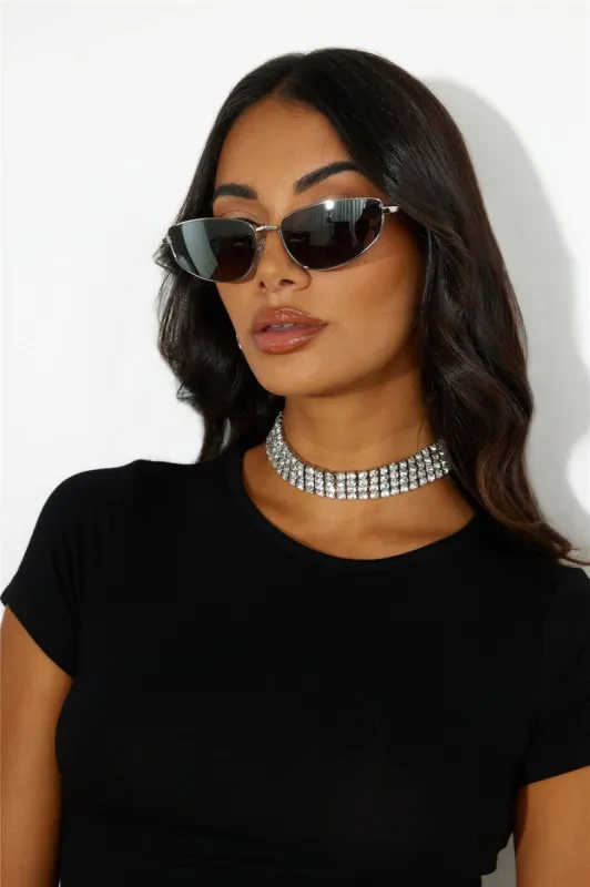 BANBE  The Schiffer Sunglasses Dark Chrome sold by Hello Molly