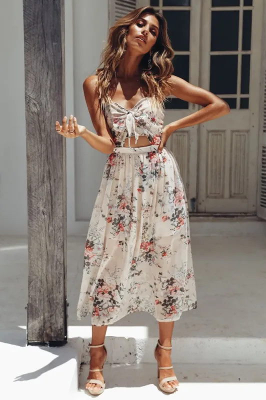 Day Of Destiny Midi Dress Pink sold by Hello Molly