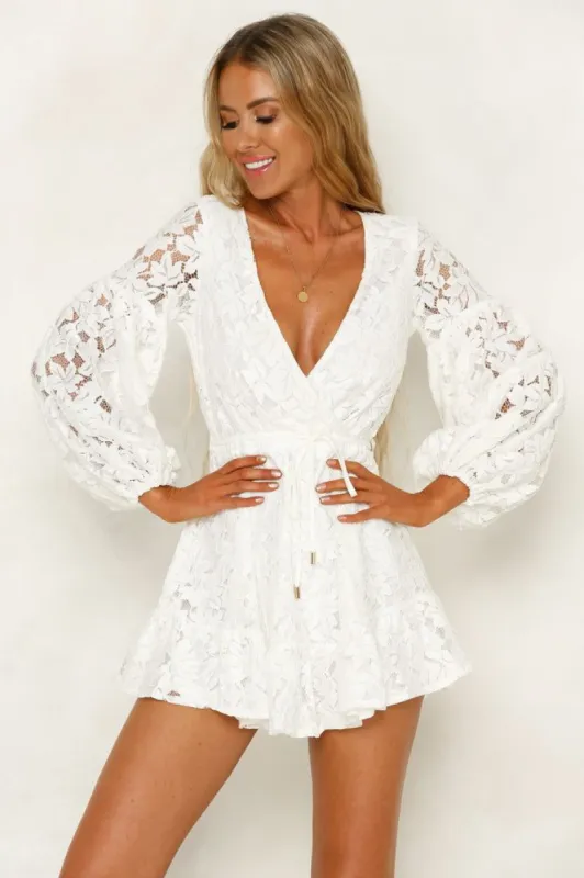 Hit The Mark Dress White sold by Hello Molly