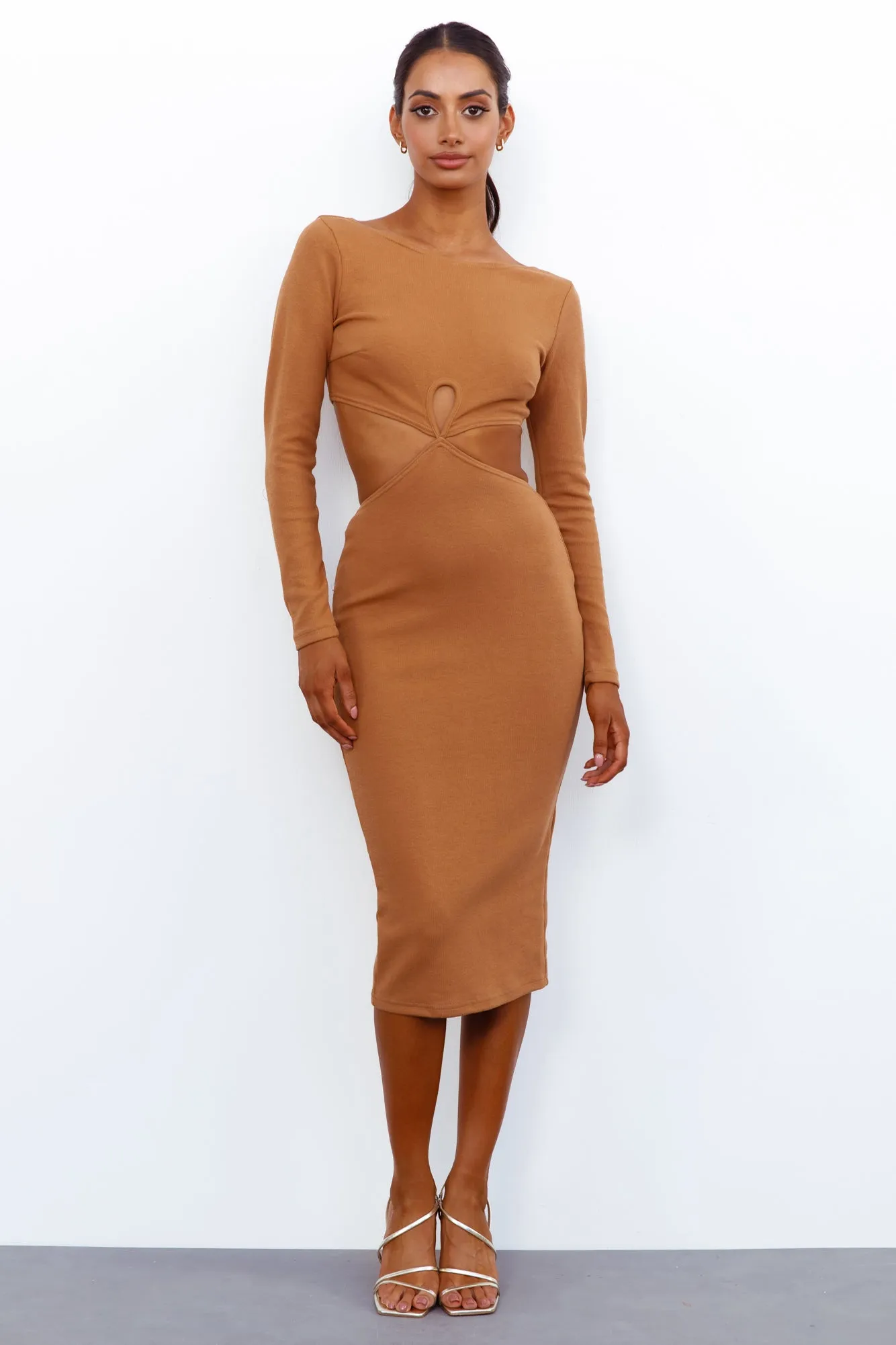 Steaming Hot Midi Dress Mocha sold by Hello Molly product image thumbnail 2