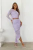Goals Girl Mesh Midi Skirt Lilac sold by Hello Molly
