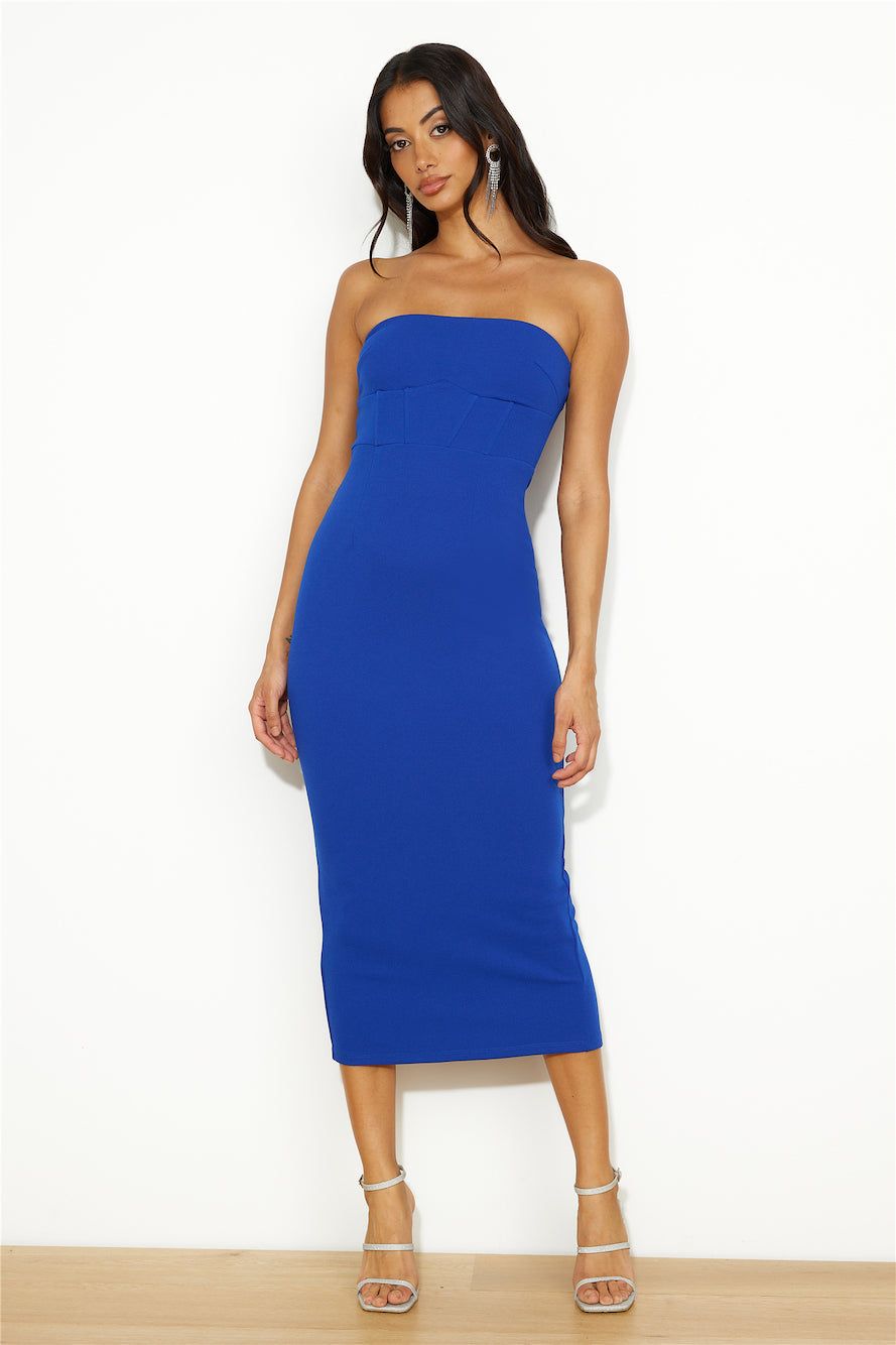 Party Palace Midi Dress Cobalt Blue sold by Hello Molly product image thumbnail 2