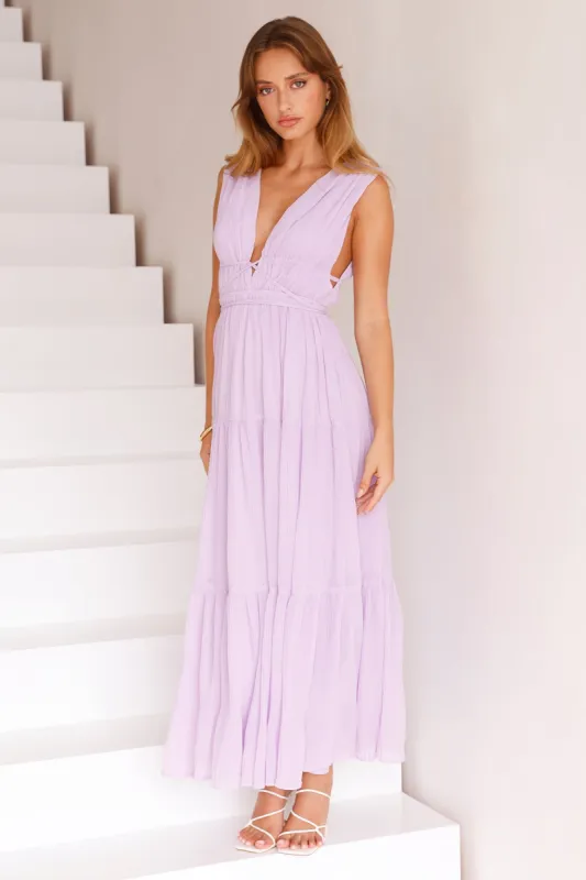 Mystical Energy Maxi Dress Lilac sold by Hello Molly