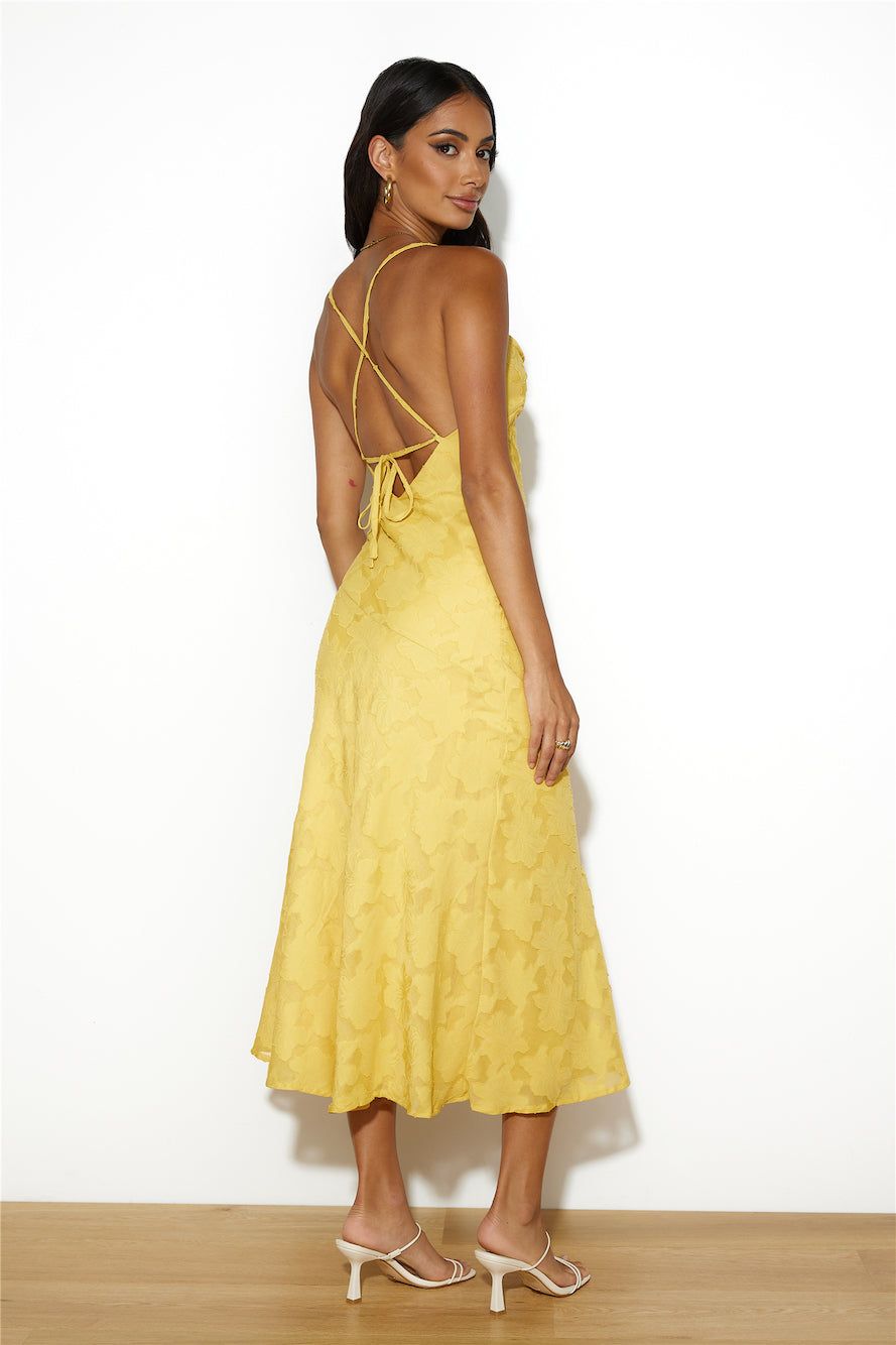Into Spring Midi Dress Yellow sold by Hello Molly product image thumbnail 4