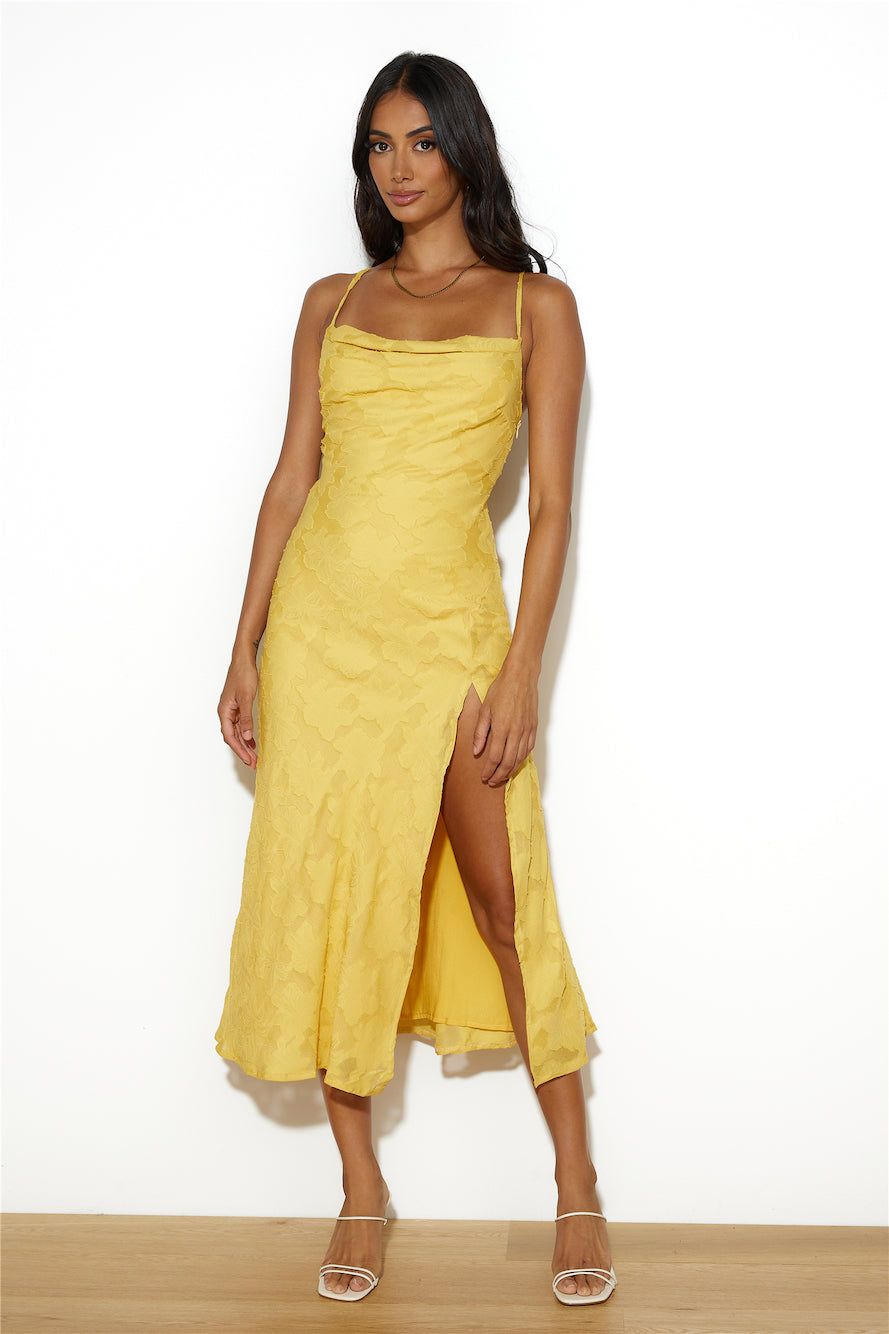 Into Spring Midi Dress Yellow sold by Hello Molly product image thumbnail 3