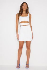Fit Quick Mini Dress White sold by Hello Molly