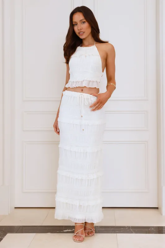 Barbados Maxi Skirt Cream sold by Hello Molly