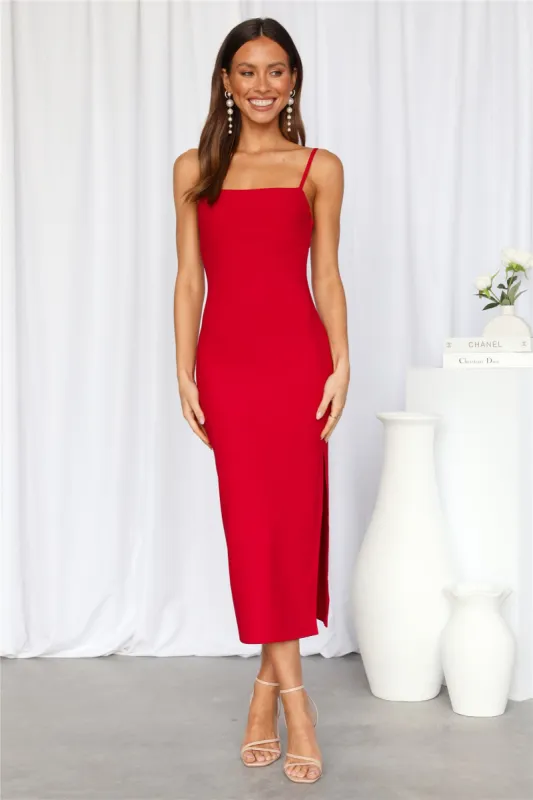 Deep In My Heart Maxi Dress Red sold by Hello Molly