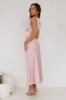 Together As One Satin Maxi Dress Pink sold by Hello Molly