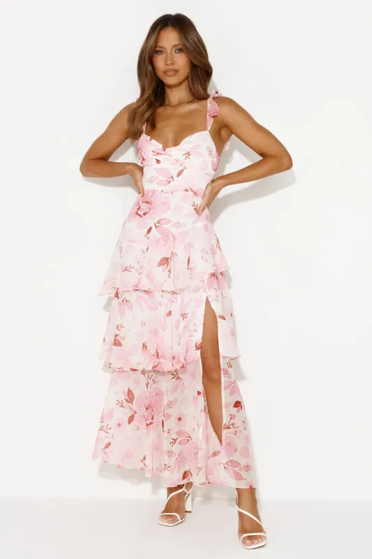 Refreshing Oasis Maxi Dress Pink sold by Hello Molly