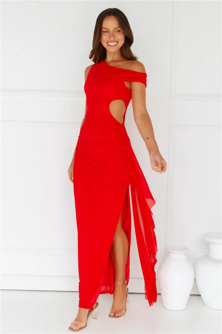 Mara Maxi Dress Red sold by Hello Molly product image thumbnail 4
