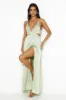 Capture Attention Satin Maxi Dress Sage sold by Hello Molly