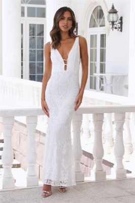 Your Day Maxi Dress White sold by Hello Molly