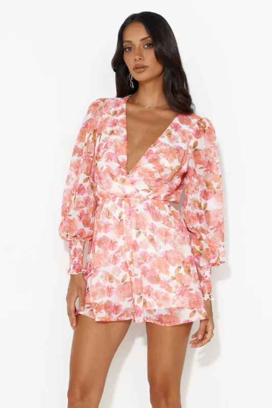 Date With You Romper Pink sold by Hello Molly