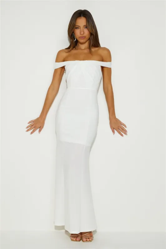 Love Is The Prize Maxi Dress White sold by Hello Molly