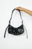 BILLINI Elly Shoulder Bag Black Crinkle Patent sold by Hello Molly