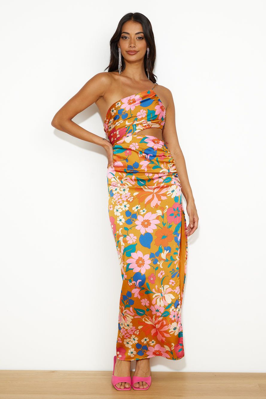 Pretty Fun Maxi Dress Orange sold by Hello Molly product image thumbnail 3