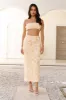 Hotel Lobby Strapless Crop Top Yellow sold by Hello Molly