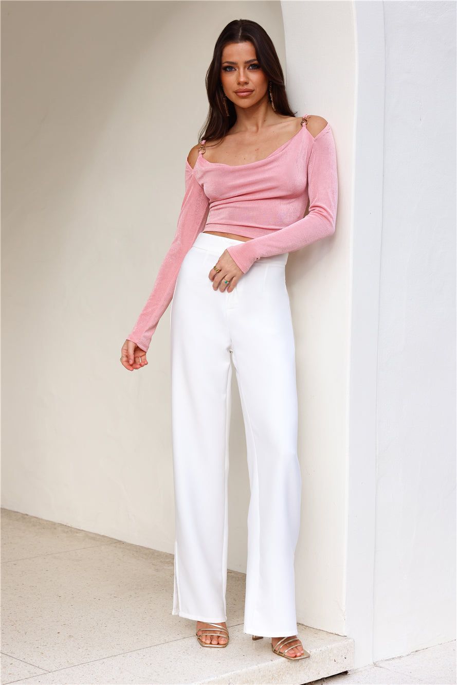 Influence Us Long Sleeve Crop Top Blush sold by Hello Molly product image thumbnail 3