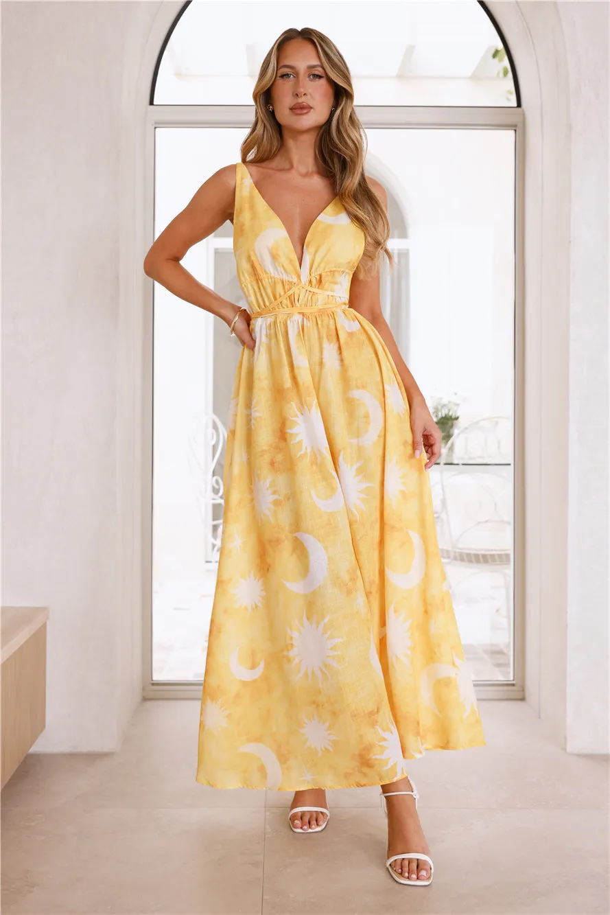 Blazing Sun Maxi Dress Yellow sold by Hello Molly product image thumbnail 3