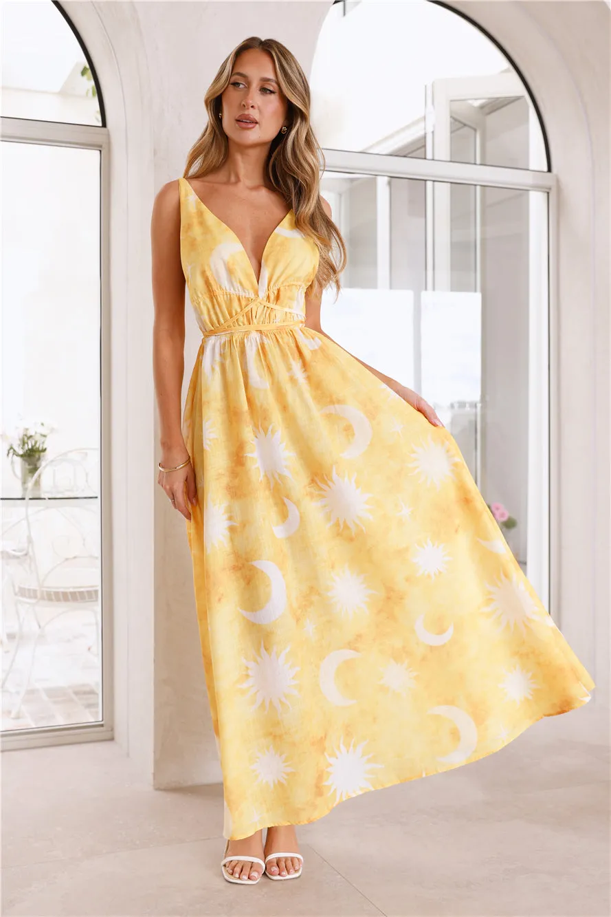 Blazing Sun Maxi Dress Yellow sold by Hello Molly product image thumbnail 4