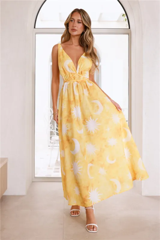 Blazing Sun Maxi Dress Yellow sold by Hello Molly