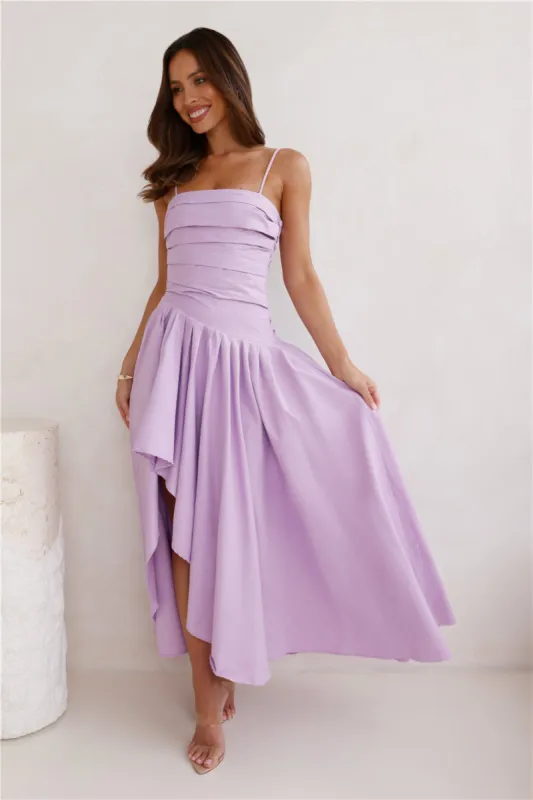 Chasing Sunny Days Midi Dress Lilac sold by Hello Molly