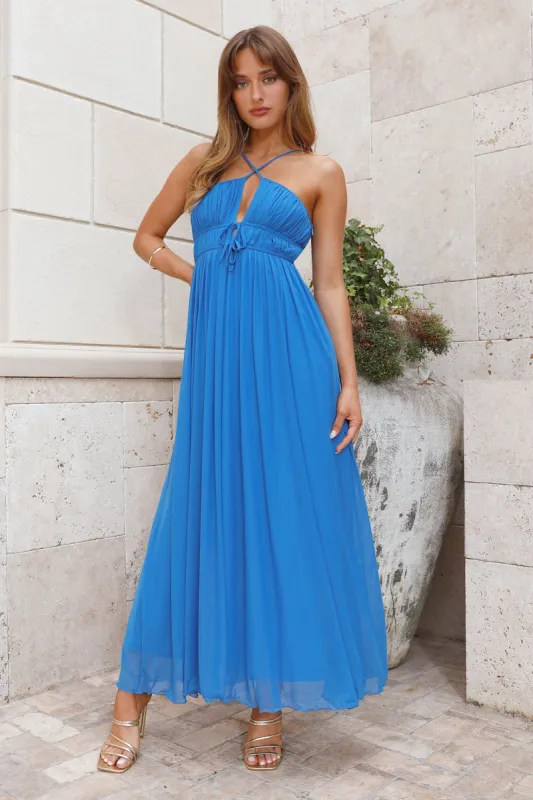 Style Traditions Maxi Dress Blue sold by Hello Molly