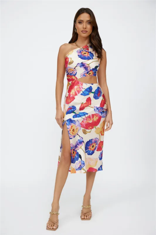 Sweet Affair Midi Dress Floral sold by Hello Molly